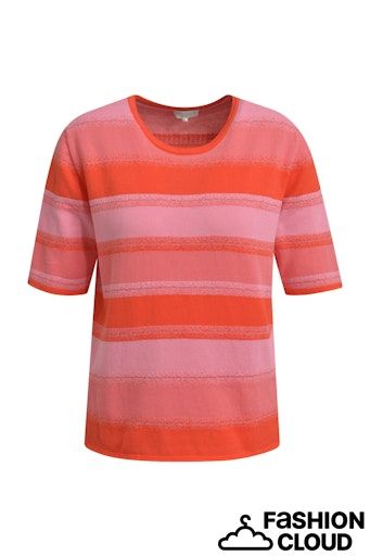 Milano Italy T shirt Met Ronde Hals En Halve Mouw Rood