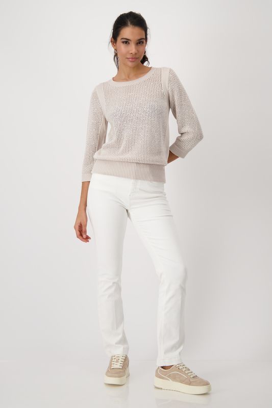 Monari Pullover warm sand Beige