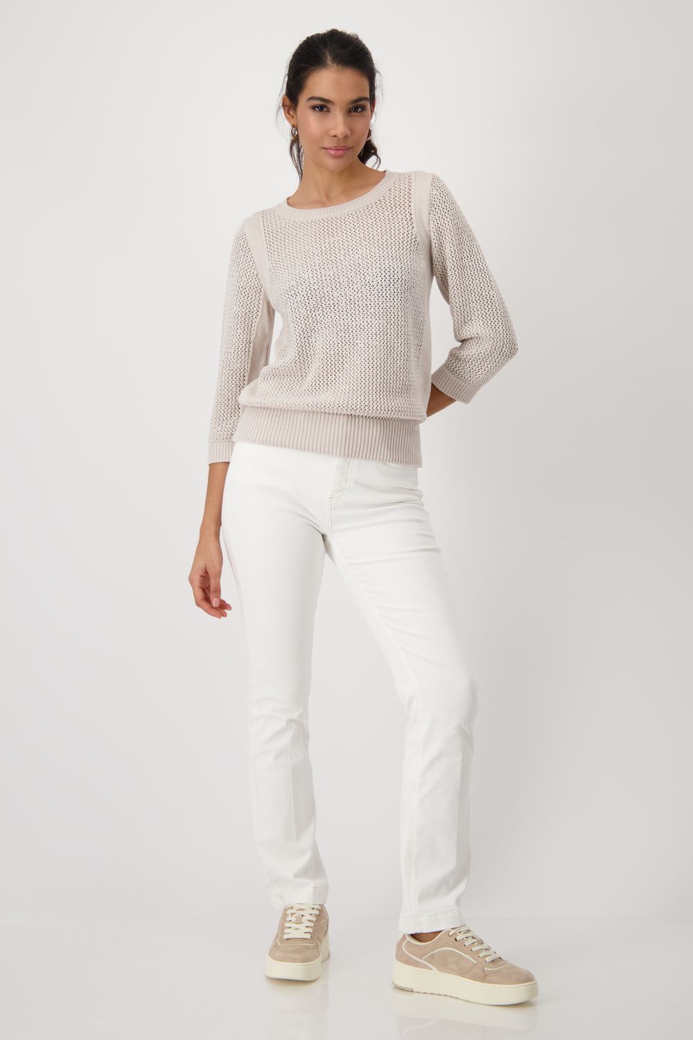 Monari Pullover warm sand Beige
