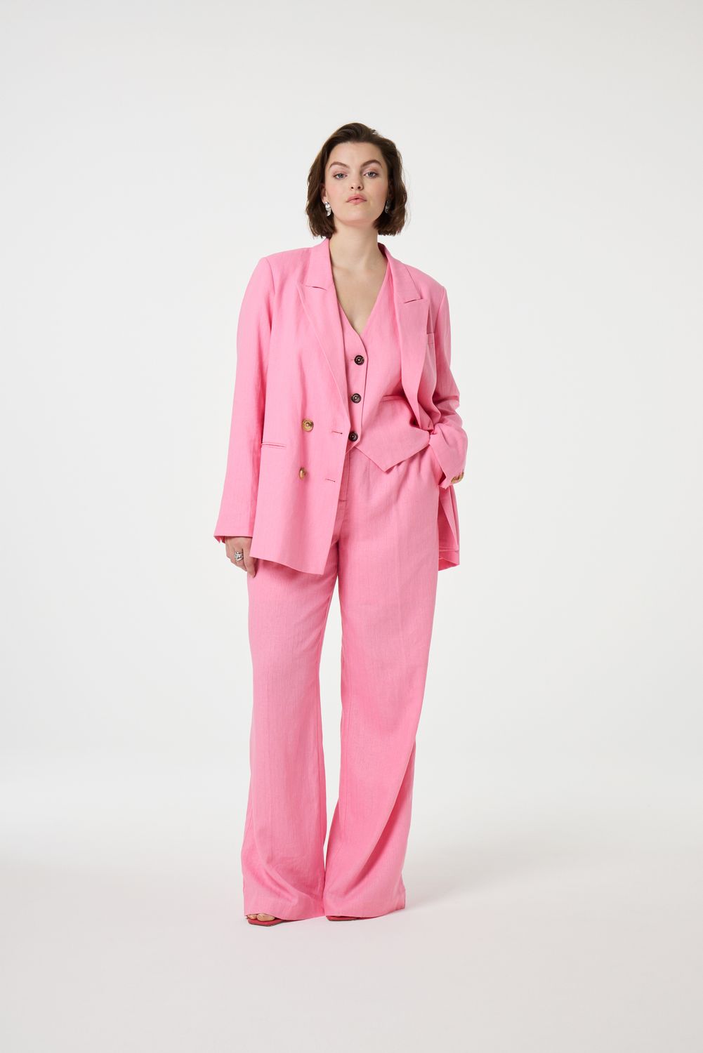 Fabienne Chapot Nura Pleated Trousers Roze