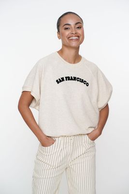Geisha Sweat short sleeves San Francisco Beige