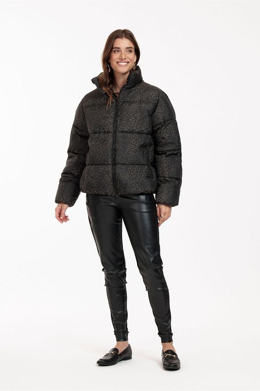 Studio Anneloes Leopard jacket Groen