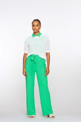 Geisha Pants crinckle Groen