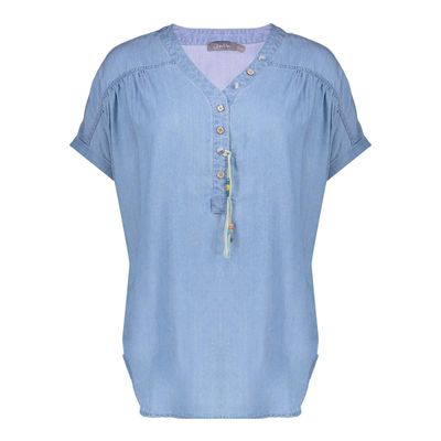 Geisha Top sleeveless Blauw
