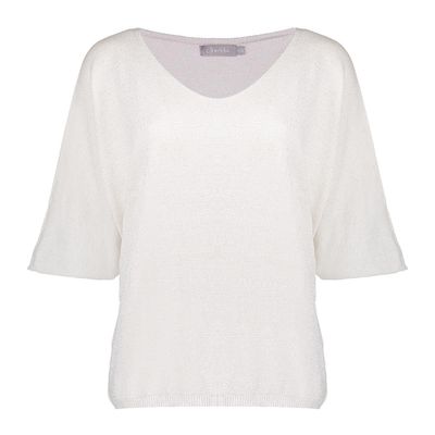 Geisha Pullover V-neck 3/4 mouw Bruin