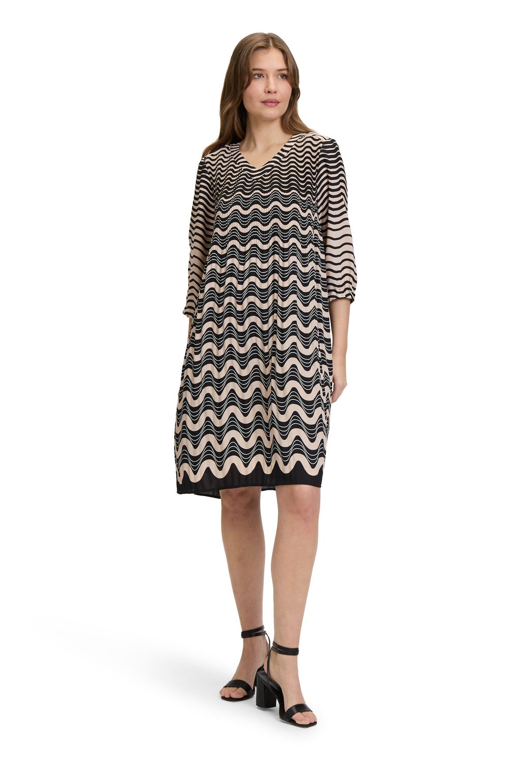 Betty Barclay Jurk zwart/beige print