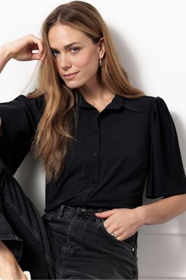 Studio Anneloes Poppy butterfly blouse Zwart