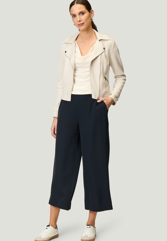 Zero jersey top waterval hals