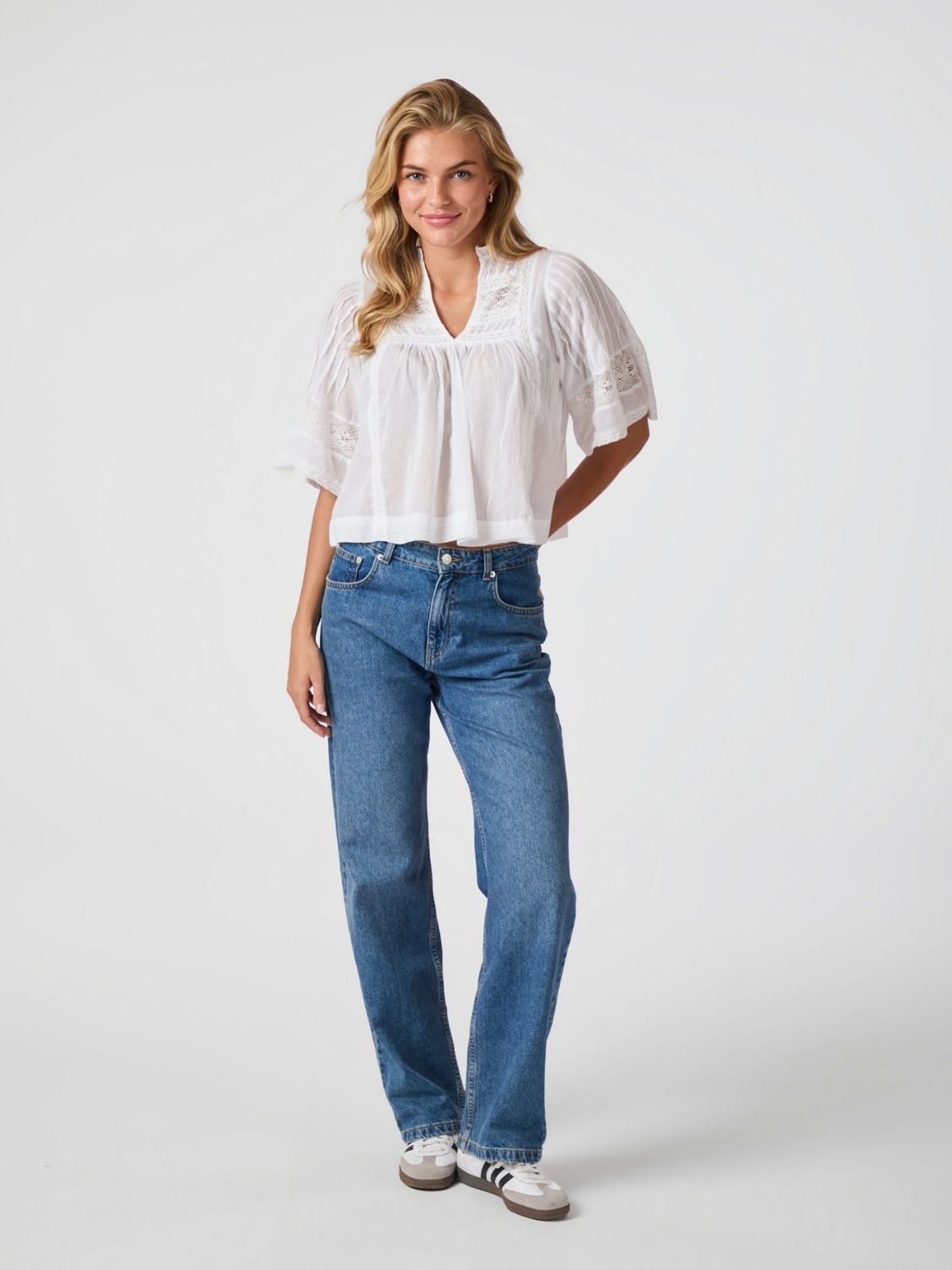 Neo Noir Siama S Voile Blouse Wit