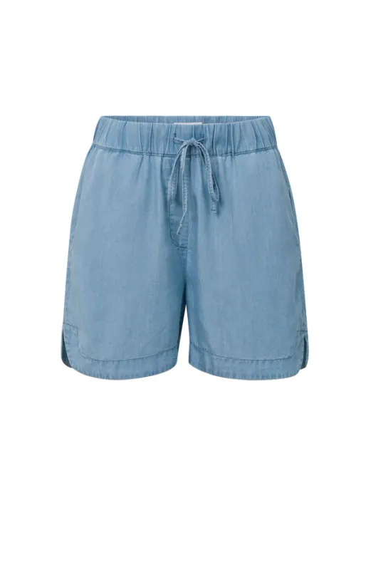 Yaya luchtige denim broek met elastische taille