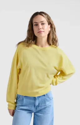 Yaya Oversized sweatshirt van gemêleerde stof met lange mouwen