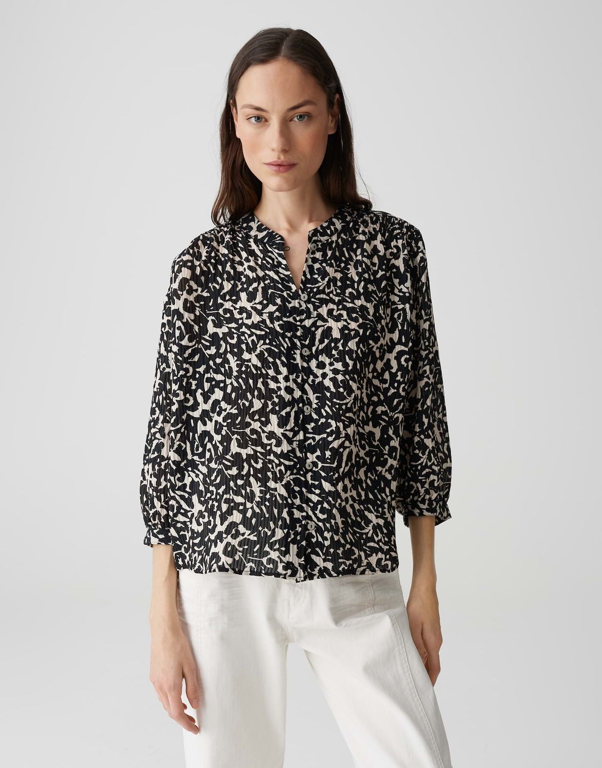 Opus blouse Famelia Zwart