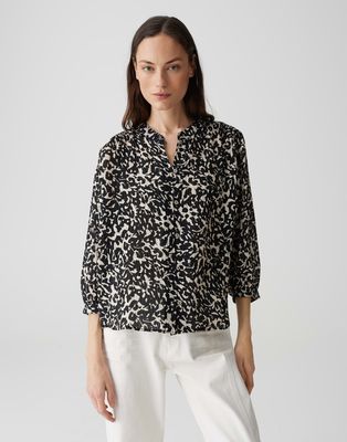 Opus blouse Famelia Zwart