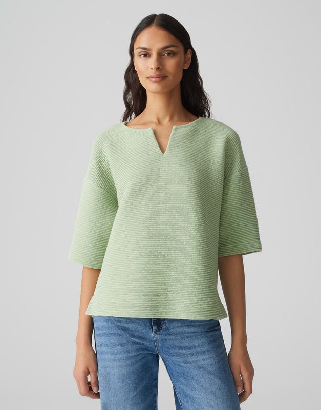 Opus sweatshirt Gibatine Groen