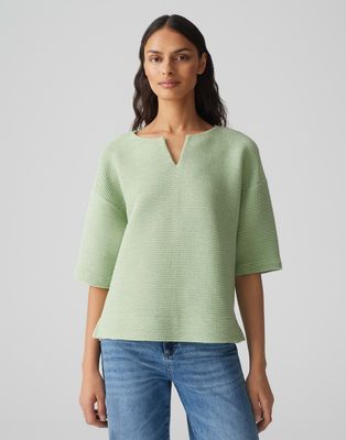 Opus sweatshirt Gibatine Groen