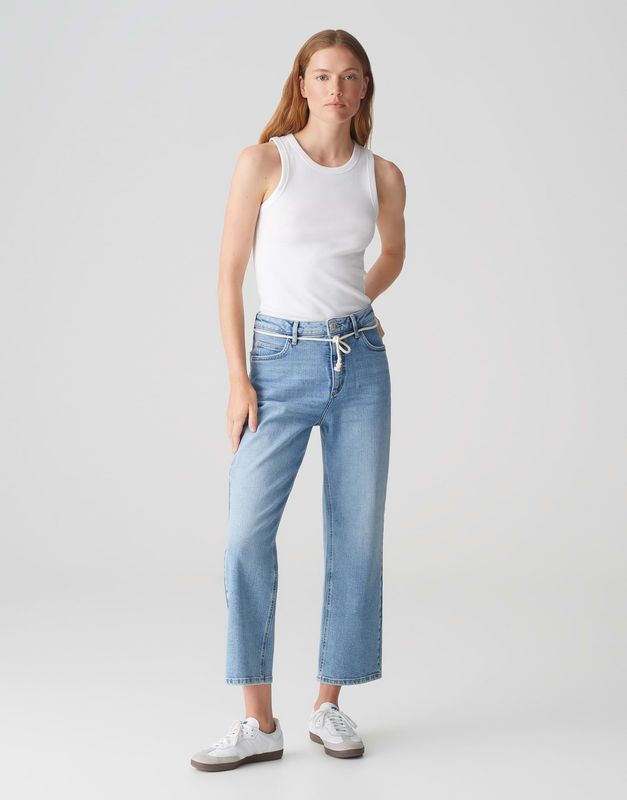 Opus boyfriendjeans Lani casual Blauw