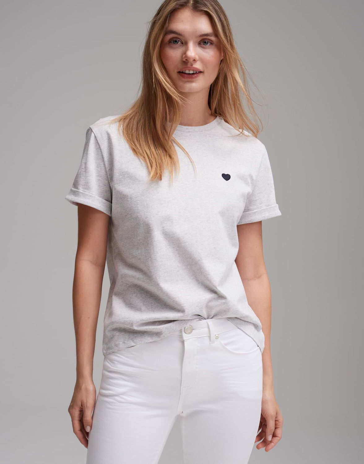 Opus t-shirt Serz Grijs