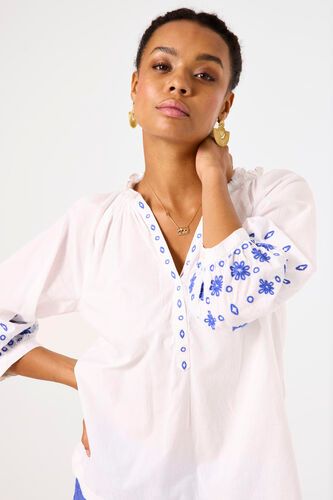 Garcia ladies shirt ls Ecru