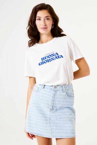 Garcia ladies T-shirt ss Ecru