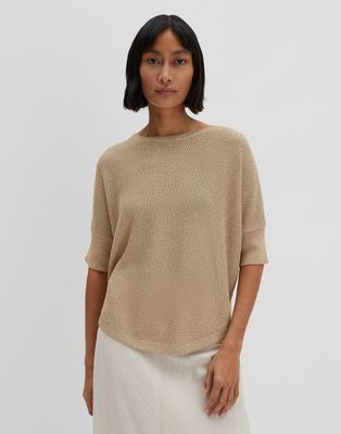Someday gebreid overhemd Telanor Beige