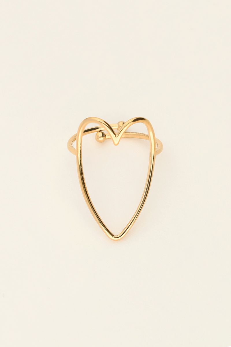My Jewellery Ring open heart Goud