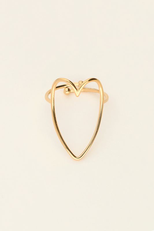 My Jewellery Ring open heart Goud