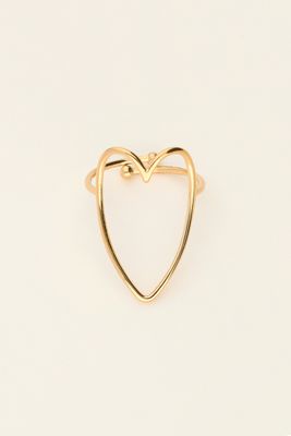 My Jewellery Ring open heart Goud