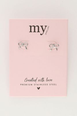 My Jewellery Earstuds bow mini Zilver