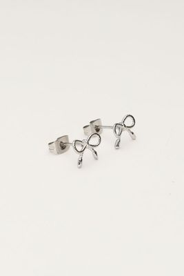 My Jewellery Earstuds bow mini Zilver