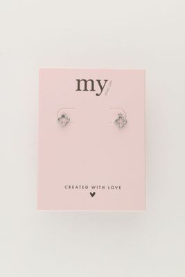 My Jewellery Studs clover Zilver