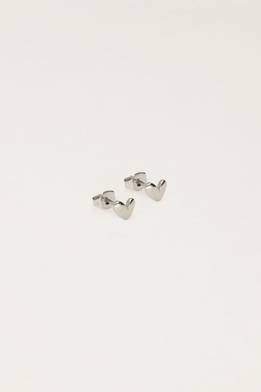My Jewellery Studs heart Zilver