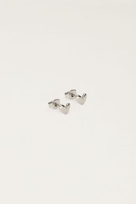 My Jewellery Studs heart Zilver