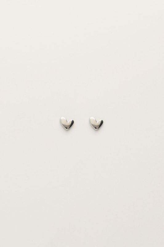 My Jewellery Studs heart Zilver