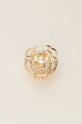My Jewellery Hairclip rose with pearl Goud