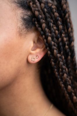 My Jewellery Studs clover Goud