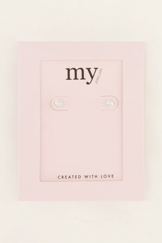 My Jewellery Studs stone Zilver