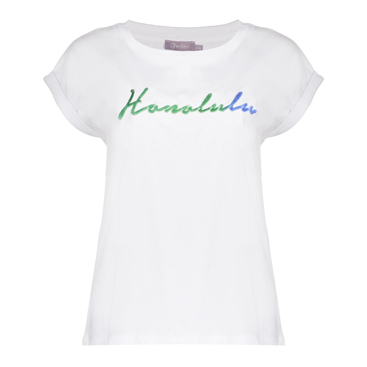 Geisha T-shirt honolulu Ecru 52397-41