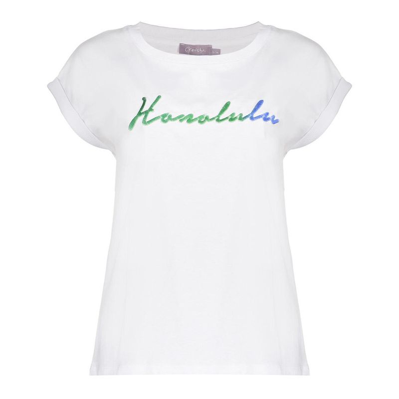 Geisha T-shirt honolulu Ecru 52397-41
