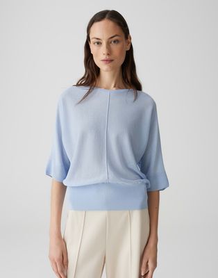Opus gebreide trui Peronika Blauw