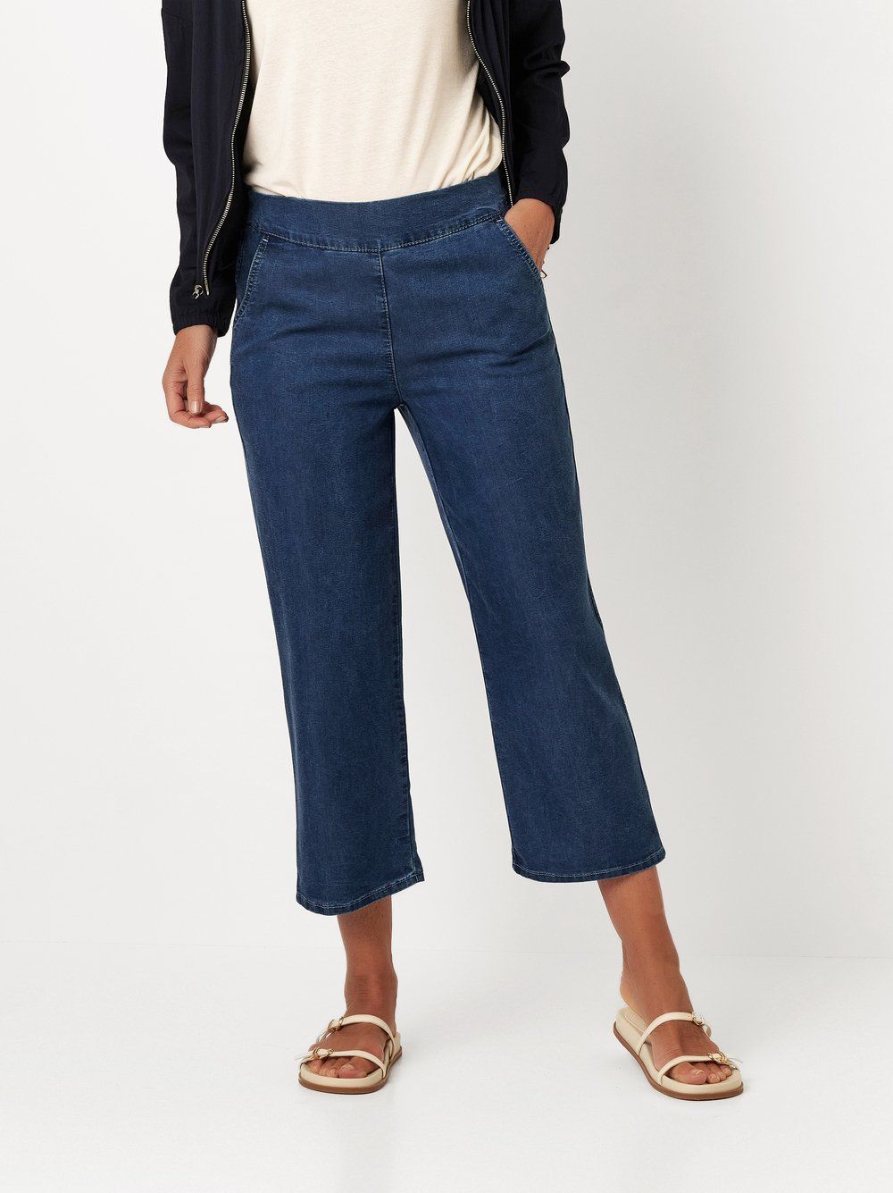 Relaxed by Toni Scarlet Wide Leg 6/8 Blauw