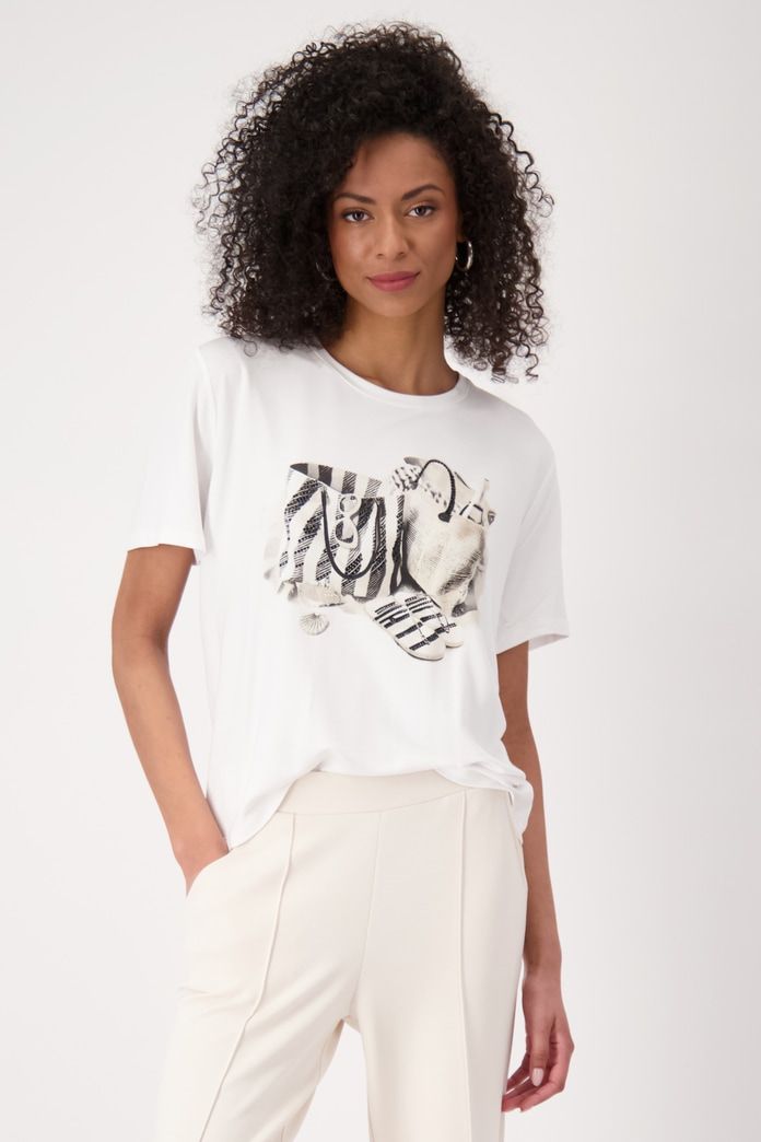 Monari T-Shirt cream Ecru