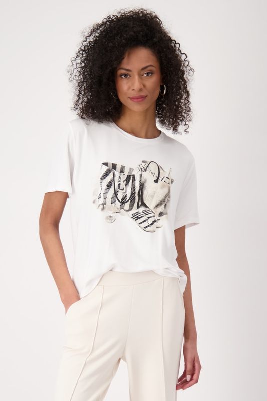 Monari T-Shirt cream Ecru
