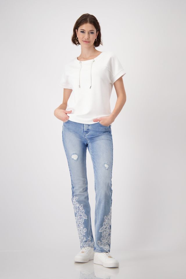 Monari Sweatshirt Off-white Ecru