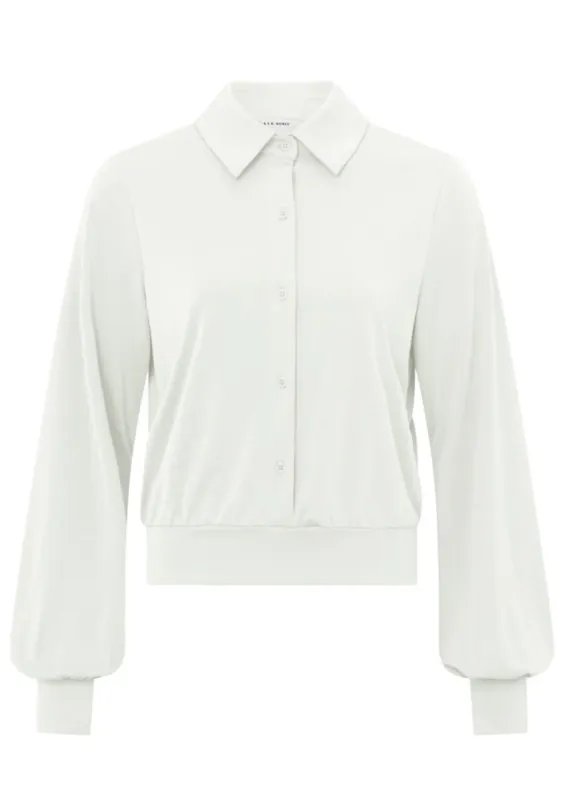 Yaya blouse lange mouw Ecru