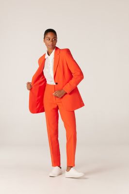 Jansen Amsterdam high waisted ankle pants rood