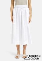 Milano Italy Midirok Met Elastische Band Wit