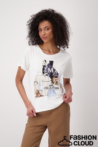 Monari T-Shirt cream Ecru