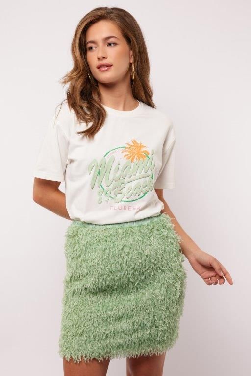 Fluresk Annora T-shirt Ecru