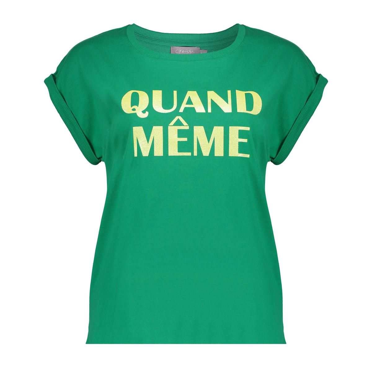 Geisha T-shirt quand meme Groen