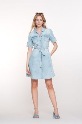 Geisha Jeans dress Blauw